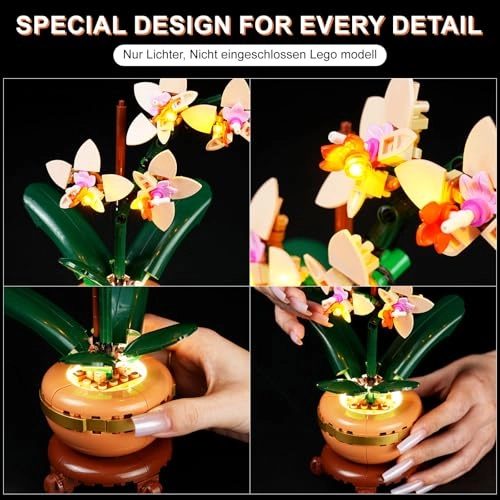 LED Light Kit for LEGO 10343 Mini Orchid
