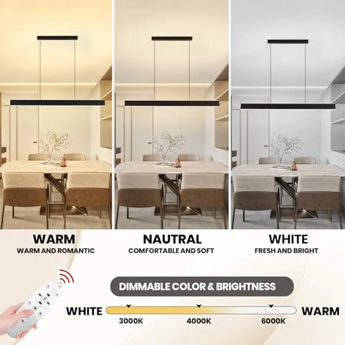 Modern LED Strip Chandelier - up to 100cm