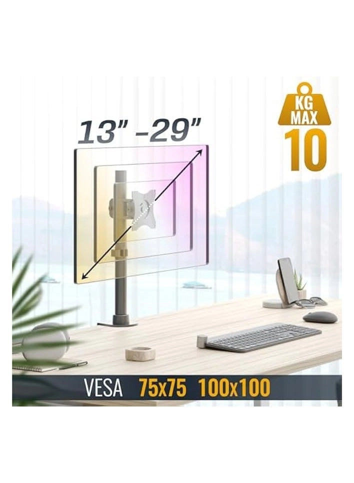 Monitor Mount Arm - Single 20 to 32 inches 75x75mm and 100x100mm