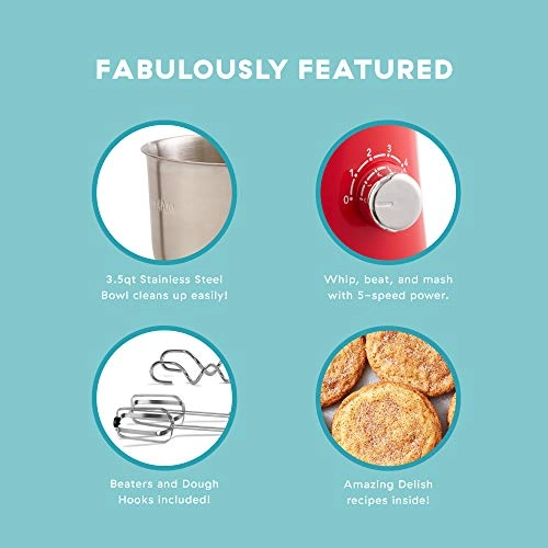 Delish Compact Stand Mixer - 3.5 Liters 350 watts