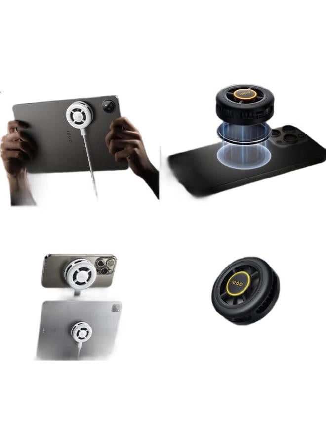 VIVO Iqoo Magnetic Cooling Back Clip - Ice Shadow Black -7°C Magnetic Plate Included