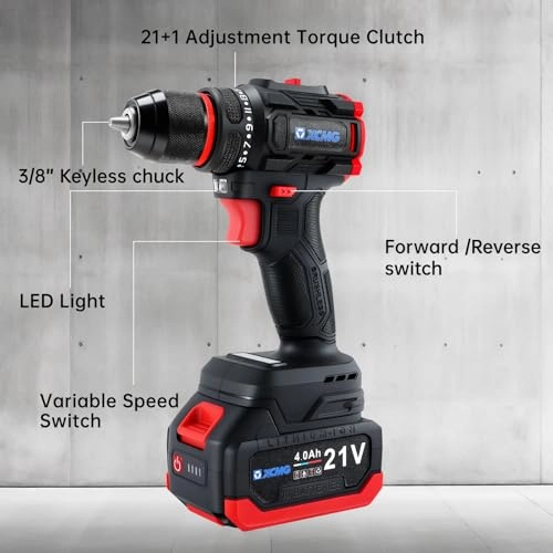 Cordless drill - 2.0AH 21V