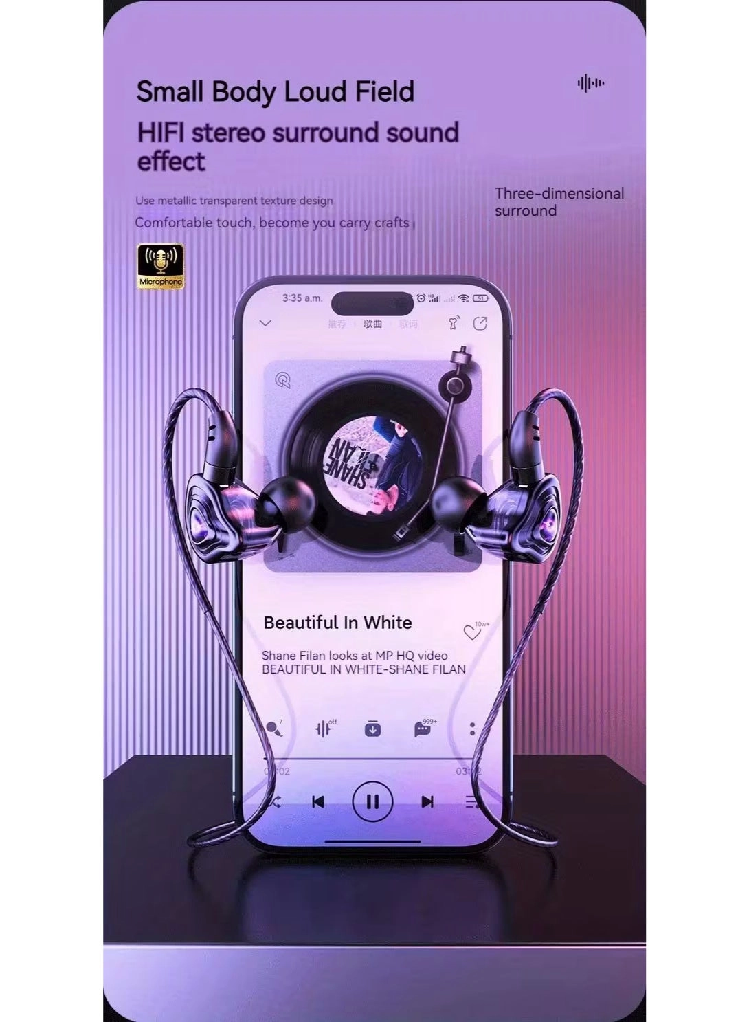 Heavy Bass Wired Headphone