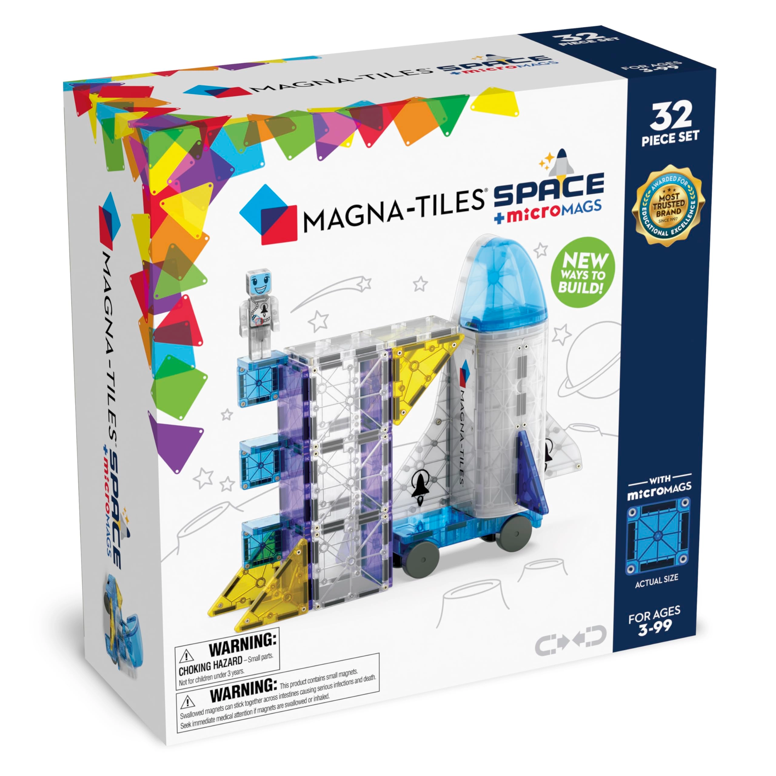 Magna-Tiles Space - 32 pcs