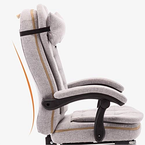 Reclining Chair - Fabric Cotton Black