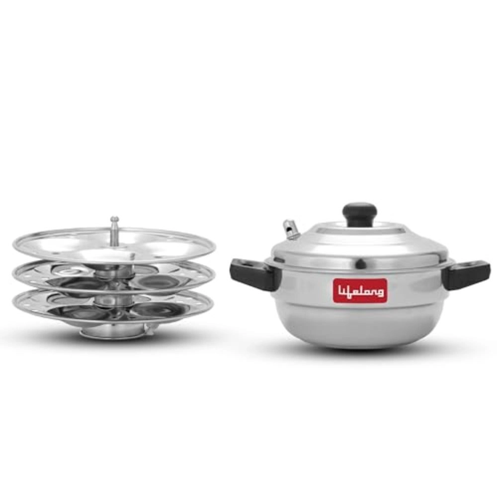 Generic Idli Cooker - 3 plates 12 idlis