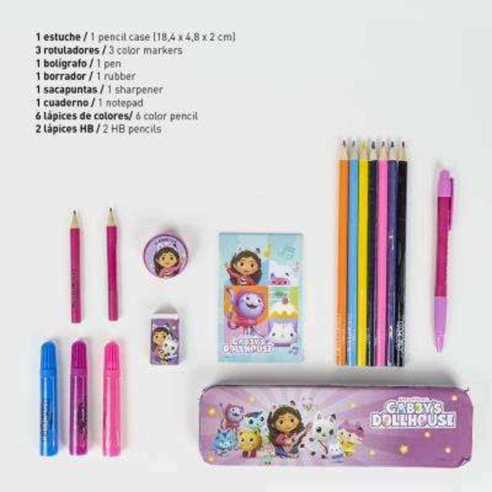 Trolley Colorable Stationery Set - 3 colored markers 3 colored pencils