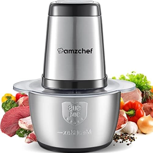 Amzchef Food Chopper - 1.8 Liters 120 Volts