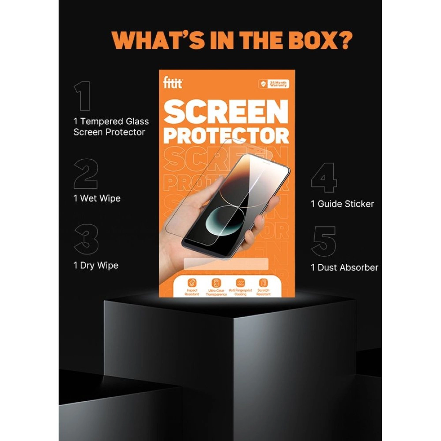 HD Clear Tempered Glass Screen Protector for Samsung Galaxy S24 Ultra