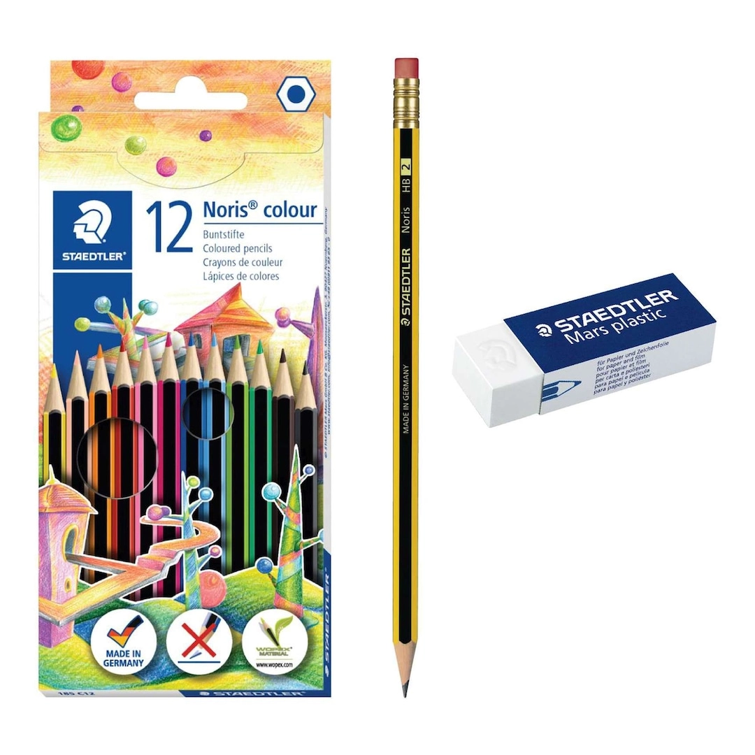 Staedtler Noris Colour Pencils 185 - 12 + Noris HB Pencil