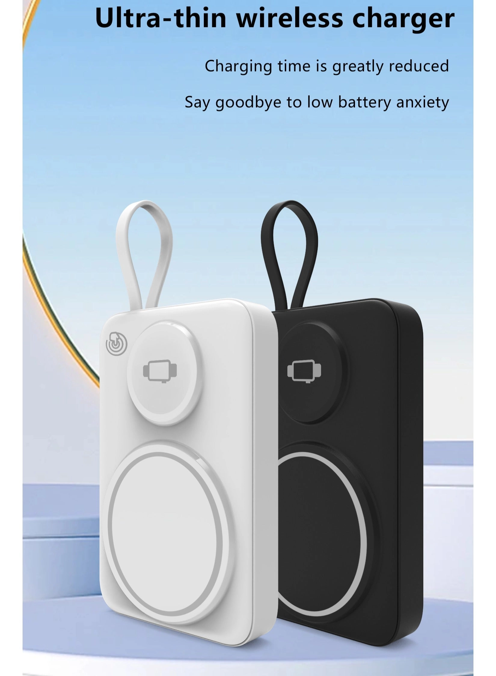2-in-1 Magnetic Wireless Charger - 10000 Watt-hour
