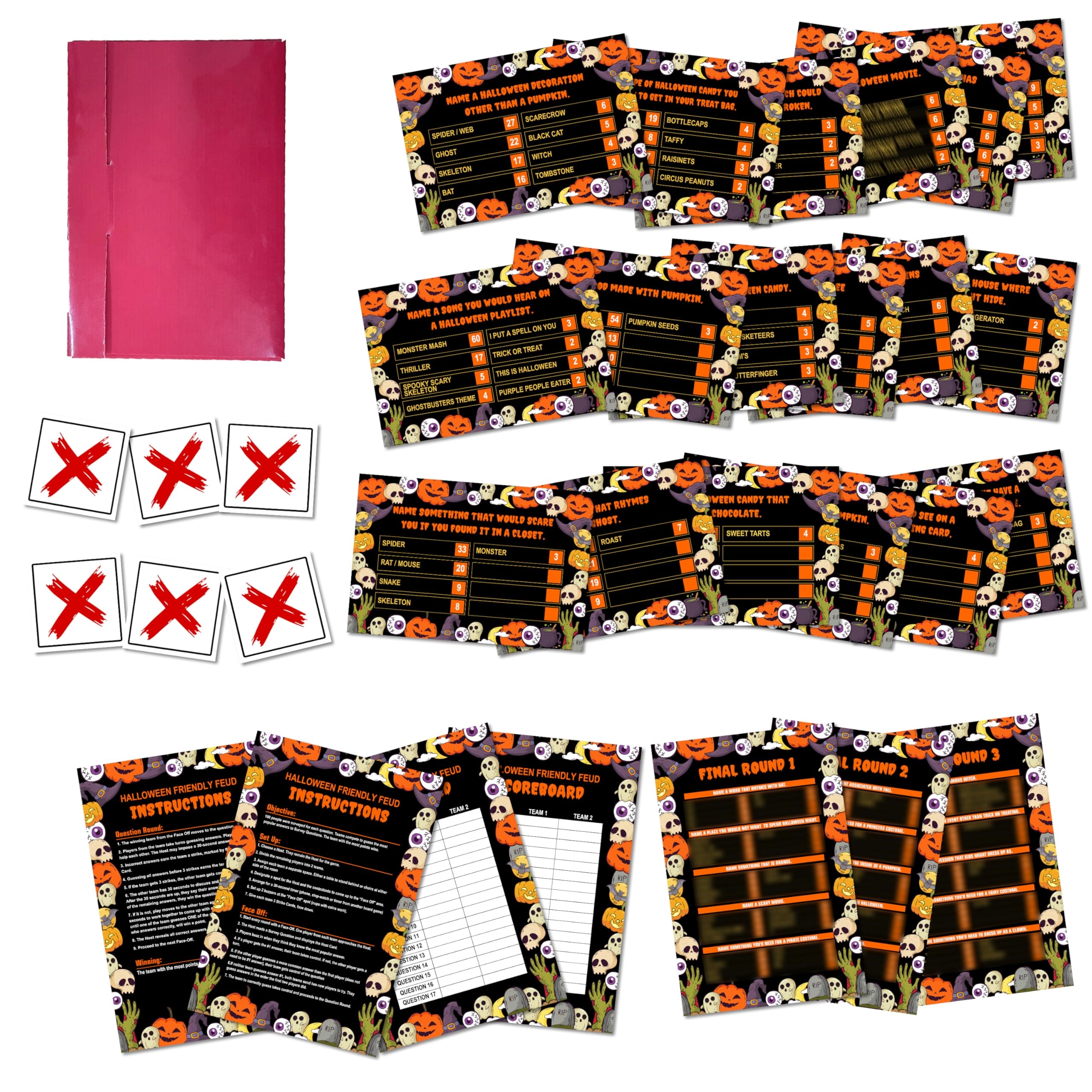 Zmyollo Friendly Feud Game - 17 months and up 18 quiz host cards