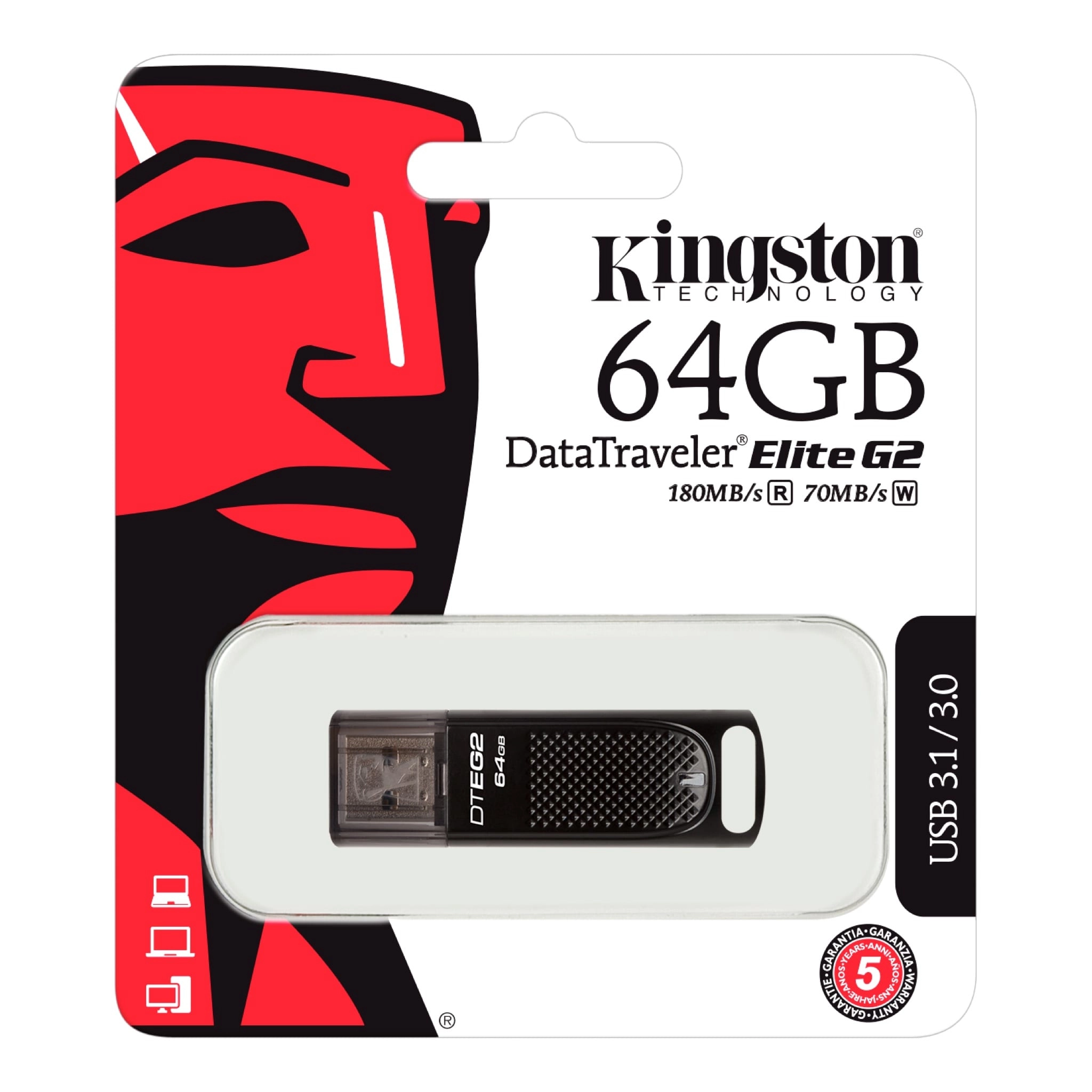 DataTraveler Kyson - USB 3.2 Gen 1 USB Type A 64GB