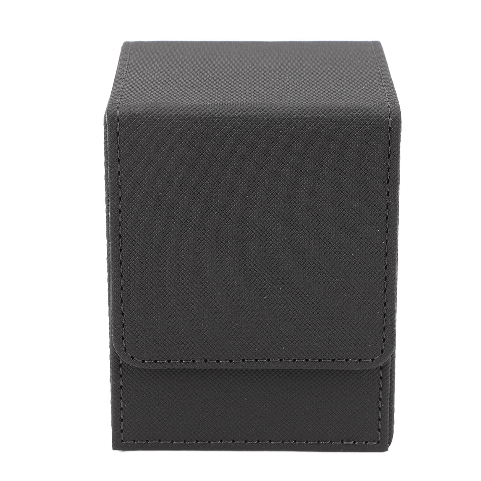 TYTOGE Magnetic Card Box - 100 Cards PU Leather Grey