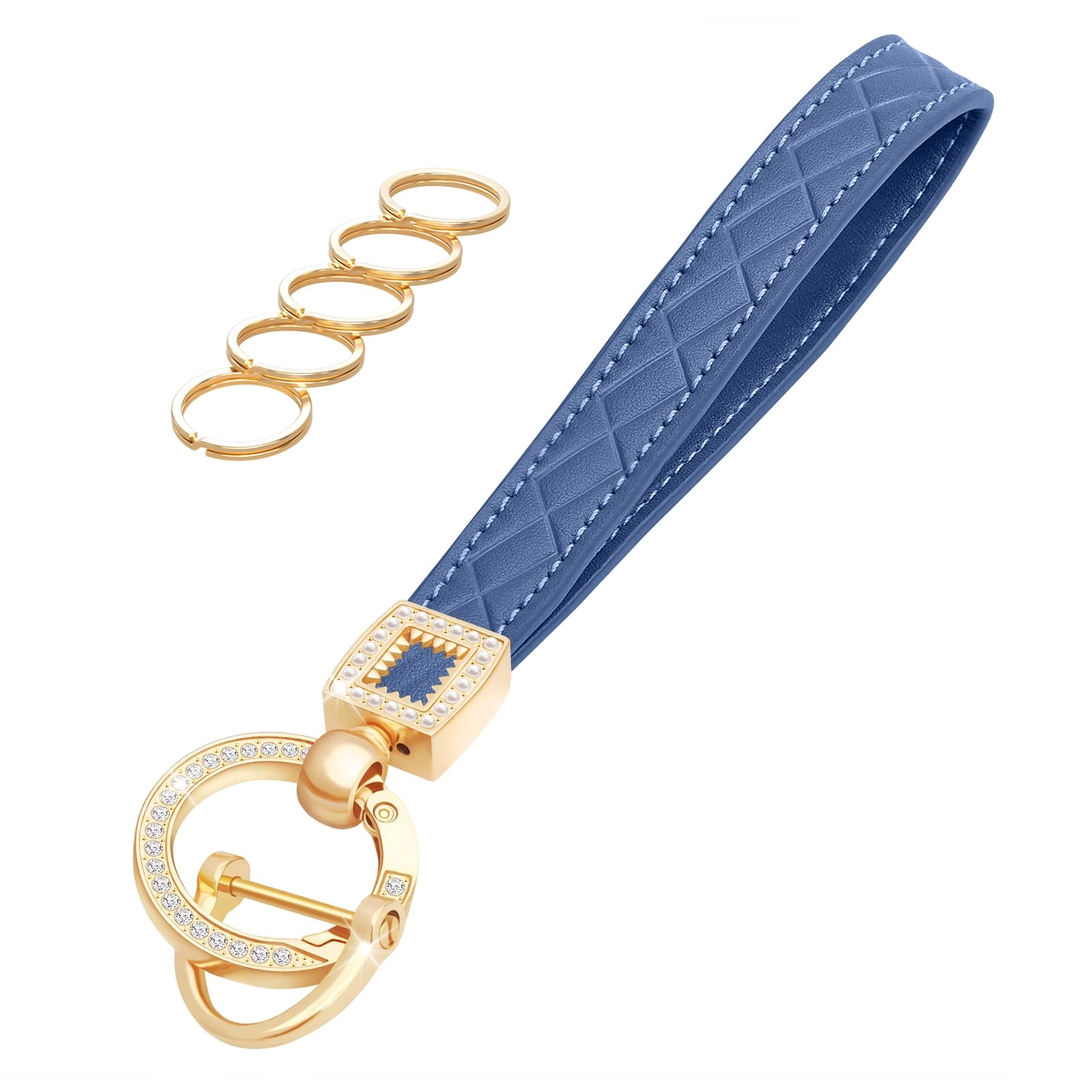 ohkyoot Leather Wristlet Keychain - Friendship Love