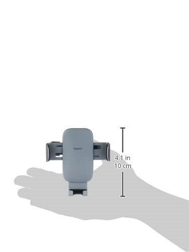 Car Phone Mount - Grey Round Air Vent Automatic Locking