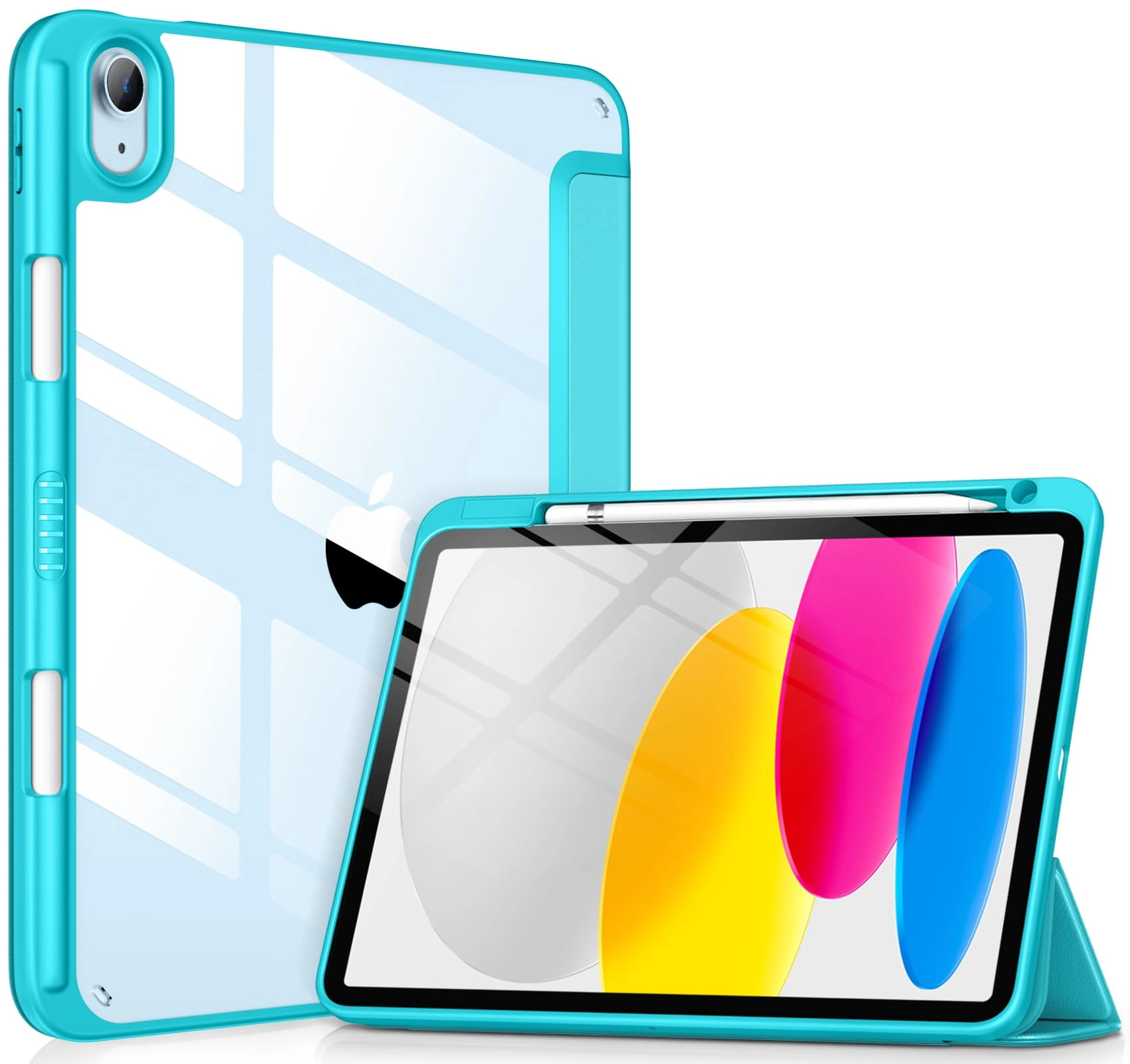 Tri-fold Stand Case with Pencil Holder for iPad 10th Generation 10.9-inch (2022)