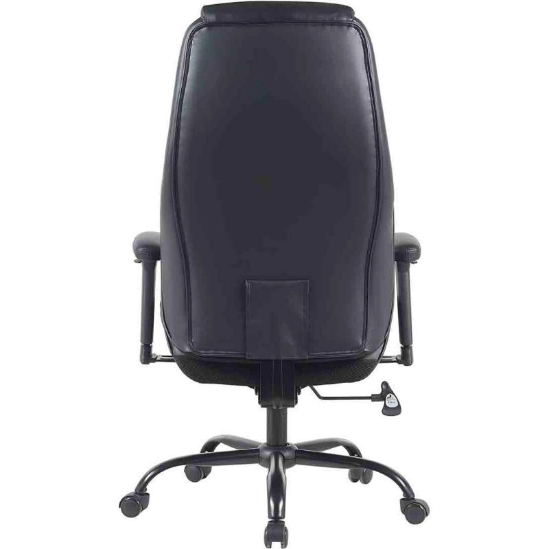 Executive Chair - Black PU Leather in Plastic Frame