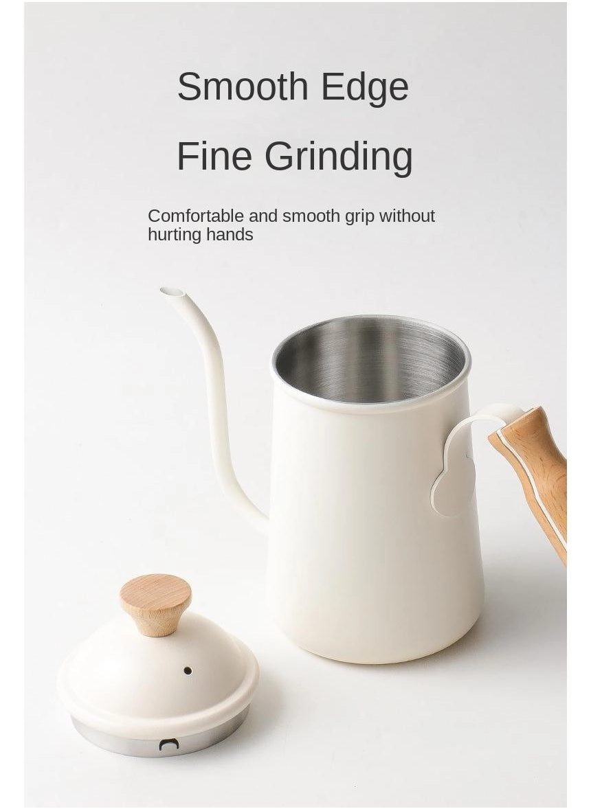 Long Mouth Kettle - 304 Stainless Steel Wooden Handle