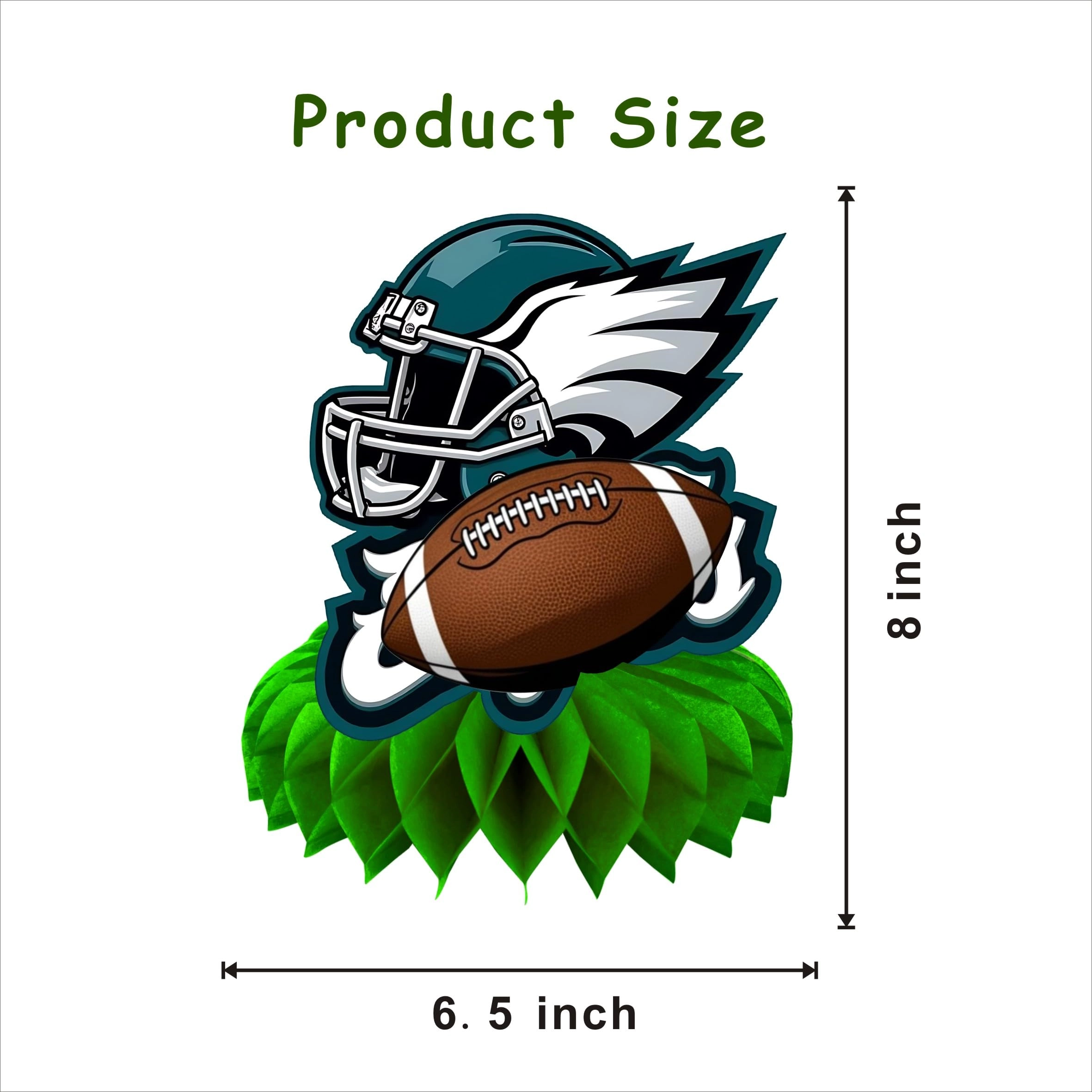 Football Honeycomb Table Centerpiece - 8Pcs Birthday Party