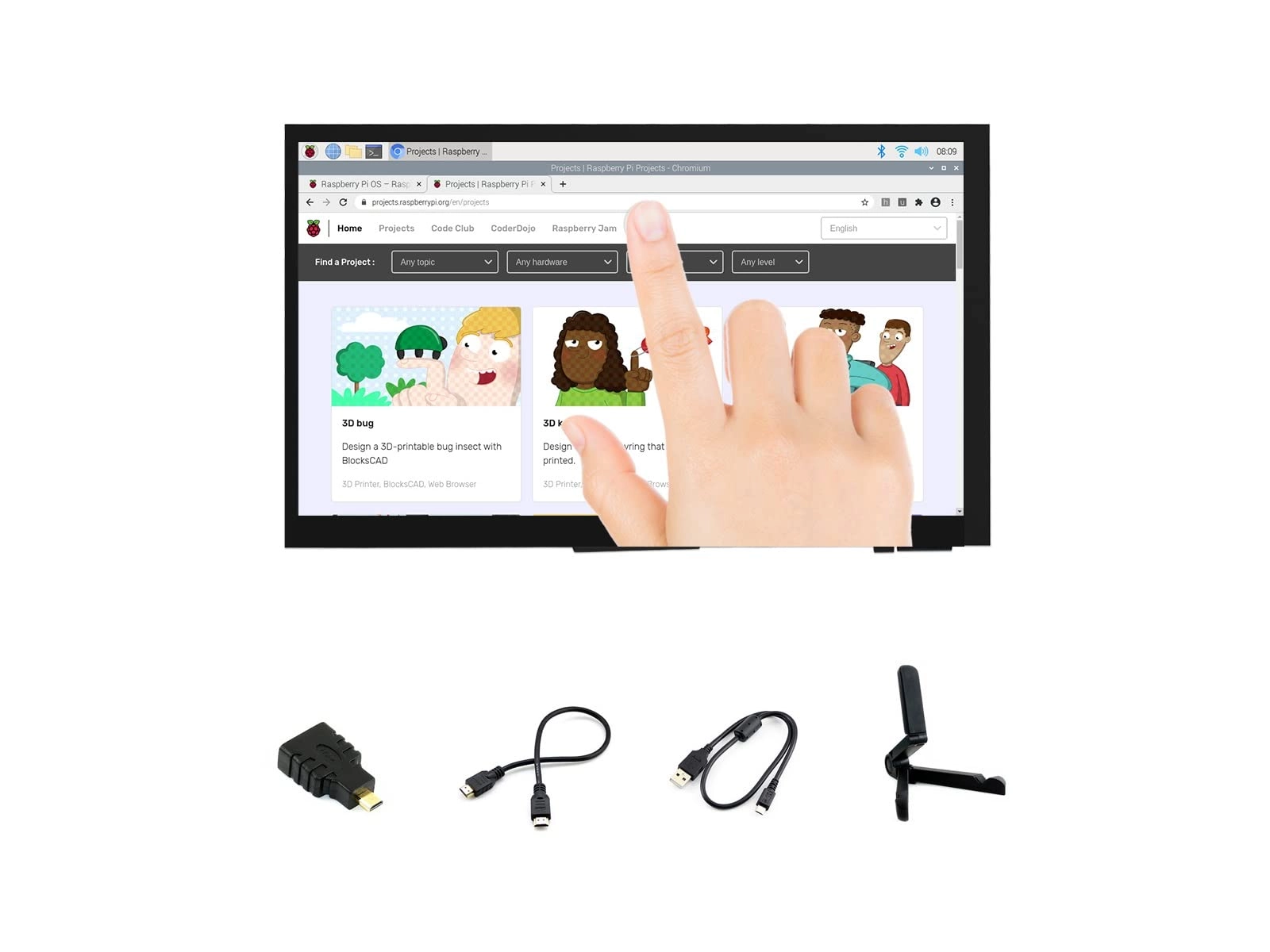 Ingcool 7DP-CAPLCD - 1024x600 7 Inches