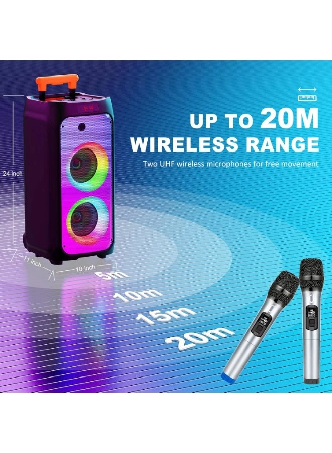 Karaoke machine - 2 wireless microphone