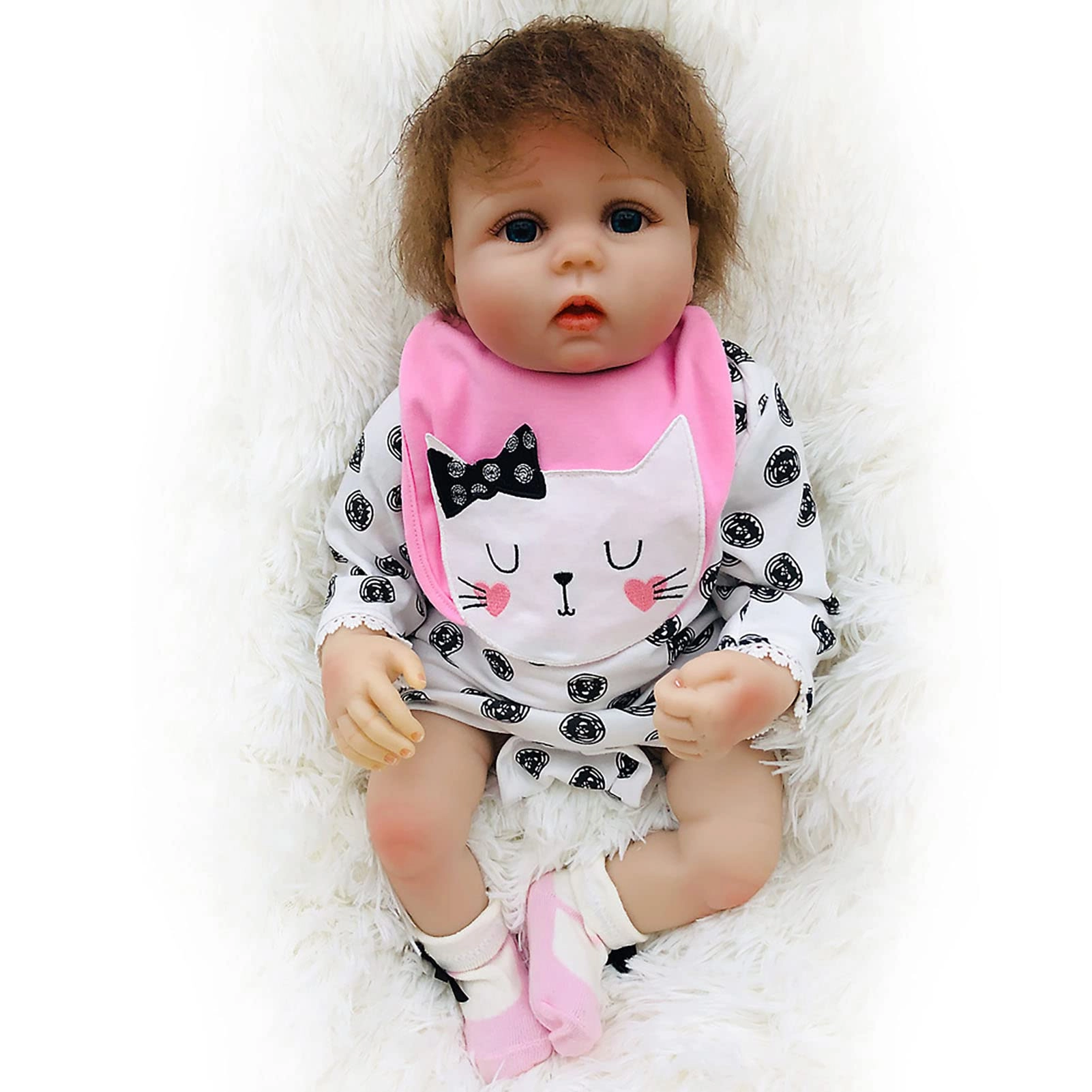Reborn Baby Doll - 55cm 22" Vinyl Cotton Body