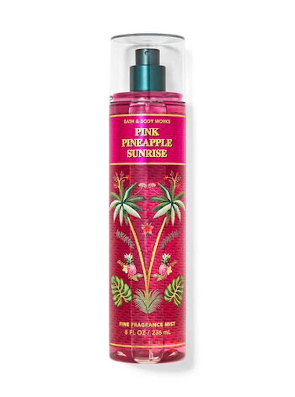 Bath & Body Works Fine Body Fragrance Mist - 8 Fluid Ounces Pink Pineapple Sunrise