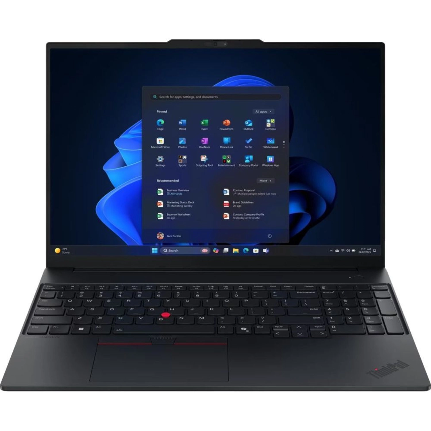 Lenovo ThinkPad E16 Gen 3 21SR005NGP - 16'' Core Ultra 7 255H 16GB DDR5 512GB SSD