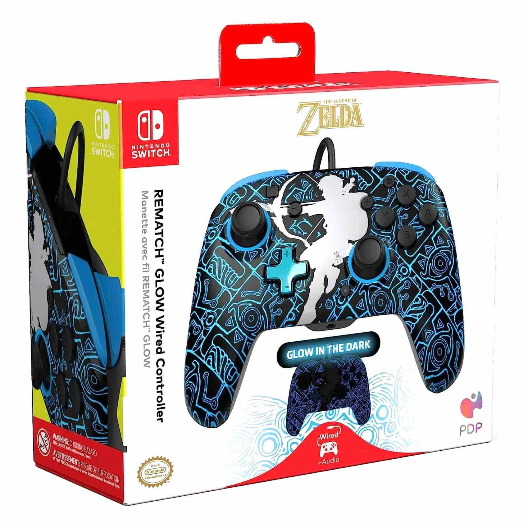 Rematch Wired Controller - Black and Blue Nintendo Switch