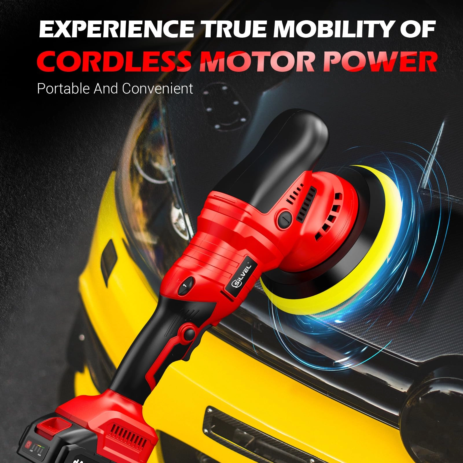Cordless Car Buffer Polisher - 5 Inch