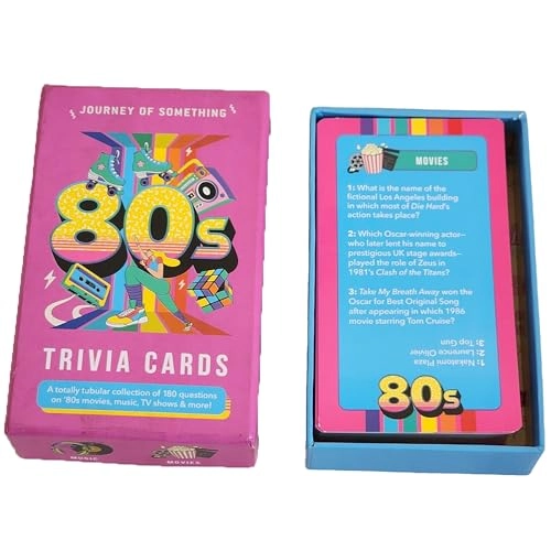 80s Trivia Card Game - English Adult