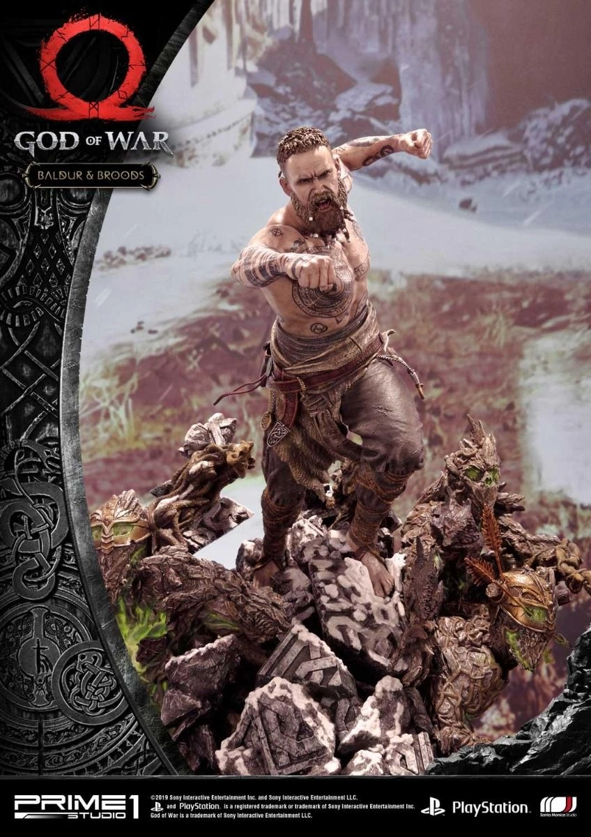 Baldur & Broods Statue - God Of War (62.2 cm)