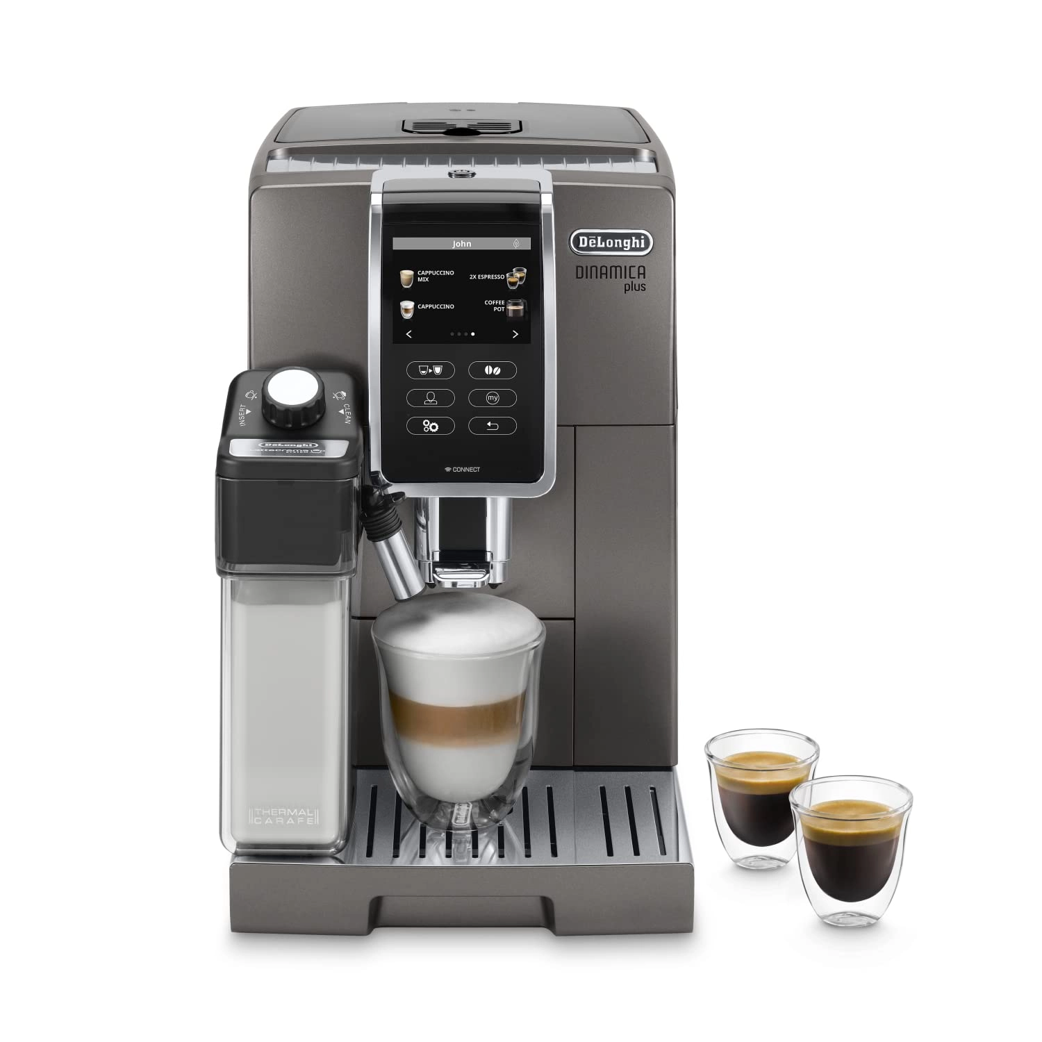De’Longhi (Renewed) Dinamica Plus - 12 Functions Multiple Drinks Ecam37095T