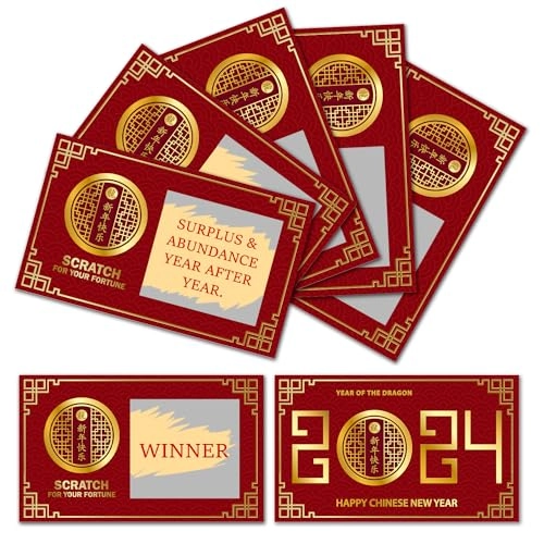 Dragon Scratch Off Lucky Card - 16 years and up 36 pieces