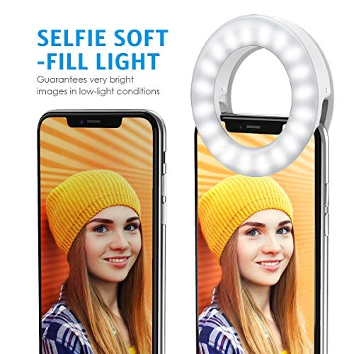Selfie Lamp - 2pcs 40 LED USB Rechargeable Pack