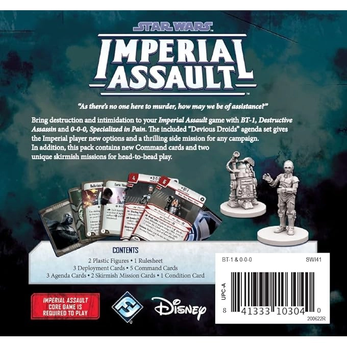 Star Wars Imperial Assault: BT-1 and 0-0-0 Villain Pack - Card Game