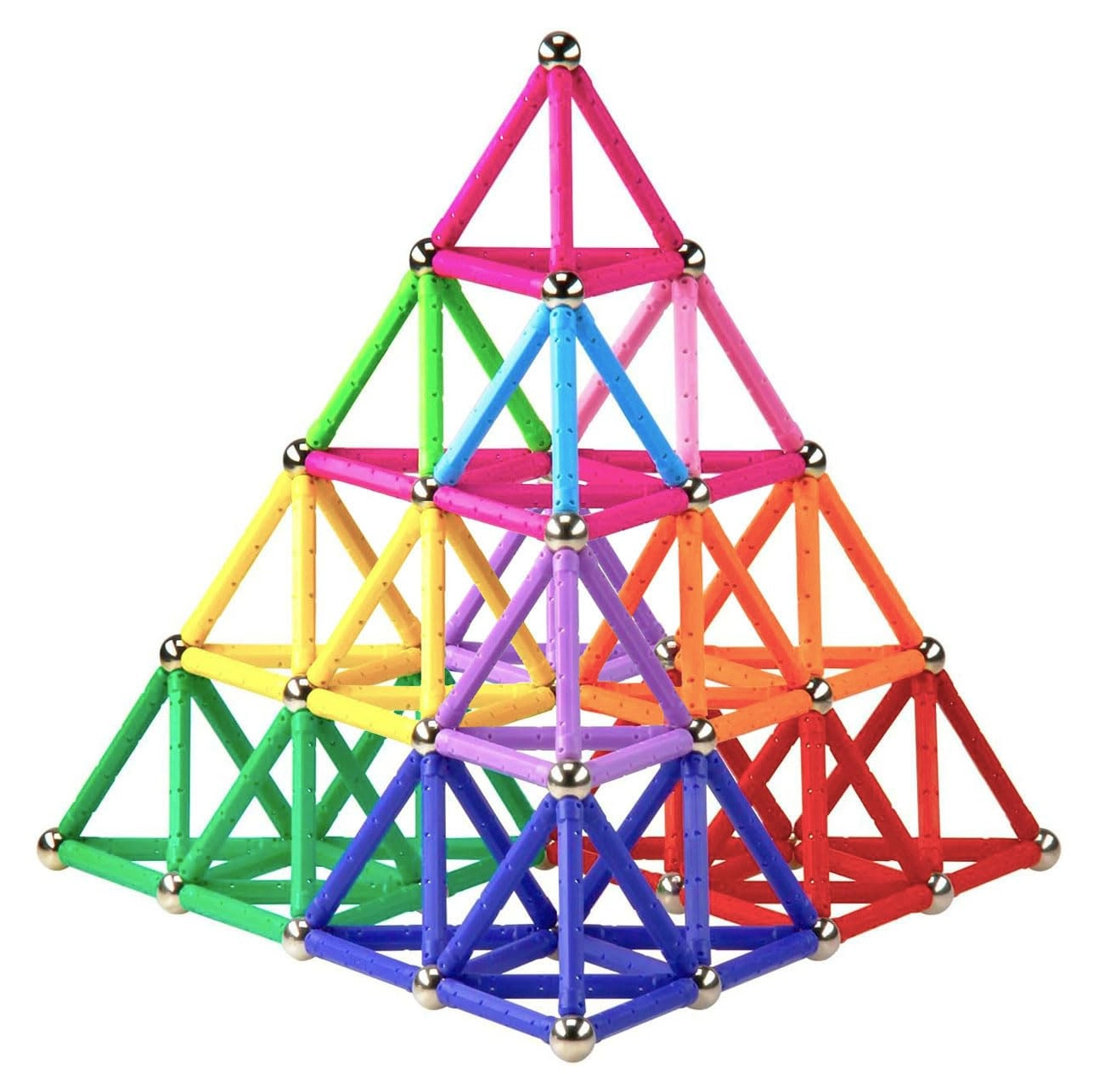 Funifinds Toy Factory Magnetic Building Stick Blocks - 165pcs