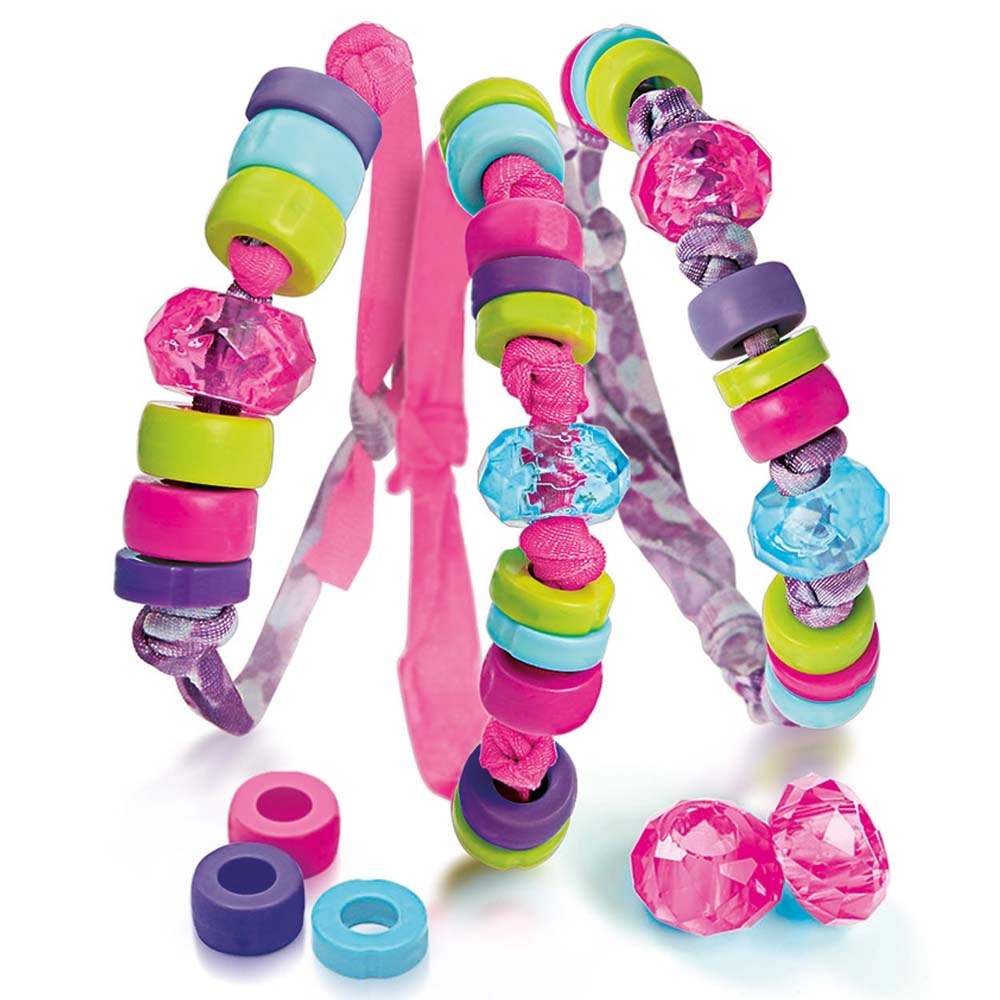 Crazy Chic Message Beads Bracelet Kit - Pink Suitable for 6 Years & Above