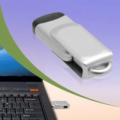 Green Pocket Aluminium USB Flash Memory Stick Drive - USB 2.0 4GB