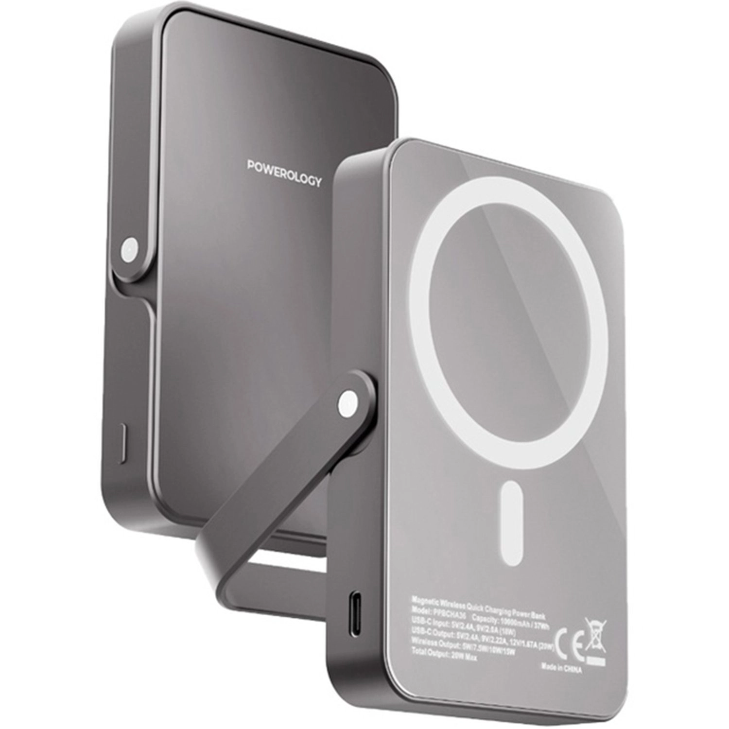 Powerology PPBCHA36-TI - 10000mAh 15/20 Watts Wireless