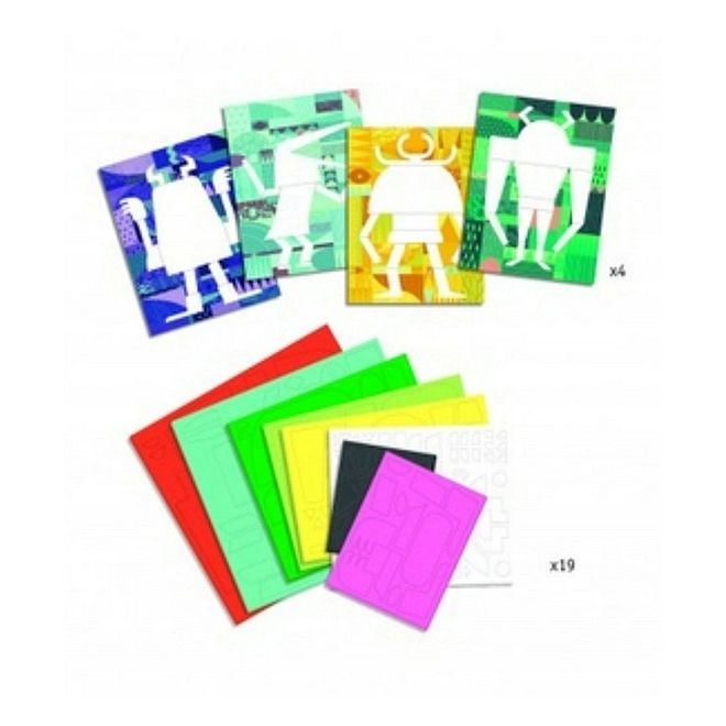 Monster Gallery Collage Craft Set - 5+ years 19 pieces