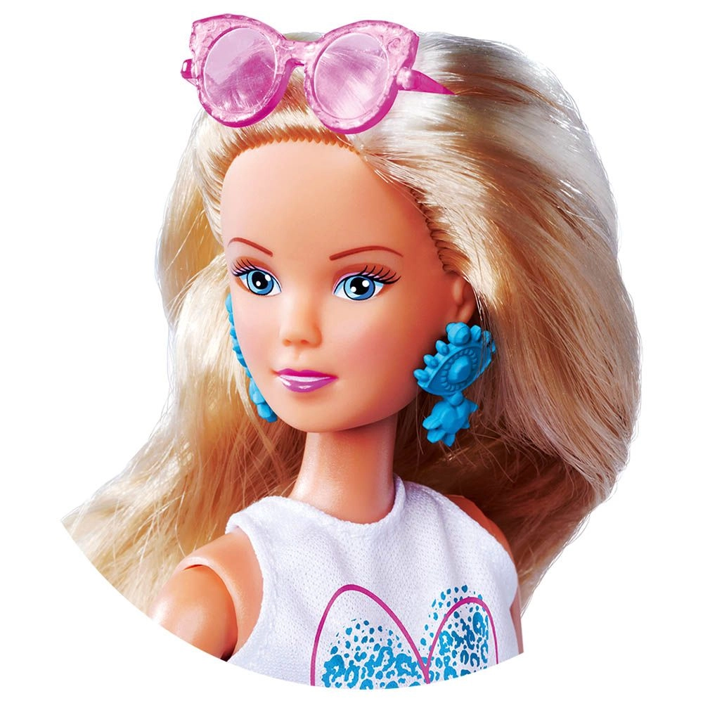 Steffi Love Leo Look Doll Set - 29cm Light Blue Ages 3+