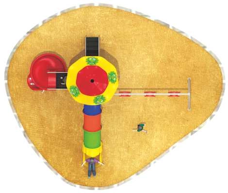 RW-11035 - slide swing outdoor playground 660x550x400cm