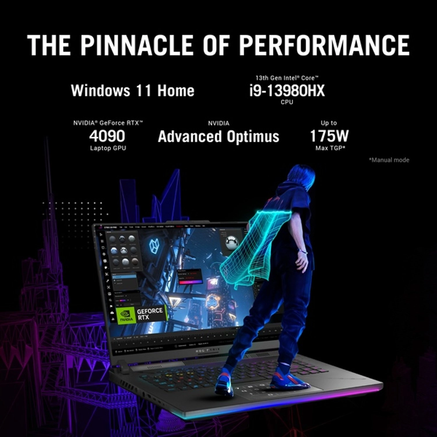 ROG Strix G18 - 18'' Core i9-13980HX 16GB DDR4 1TB SSD