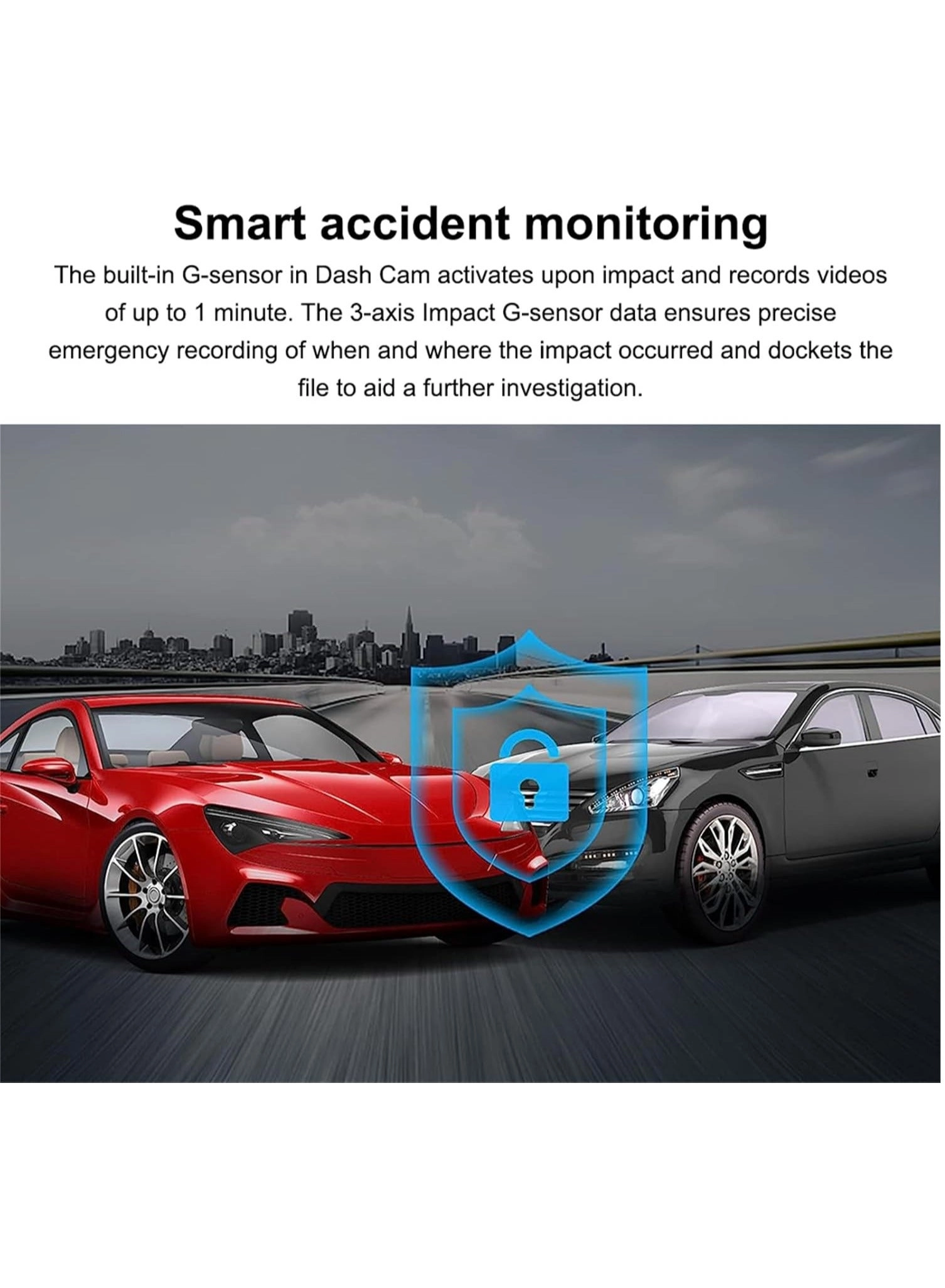 3 Cameras Dash Camera 1080P