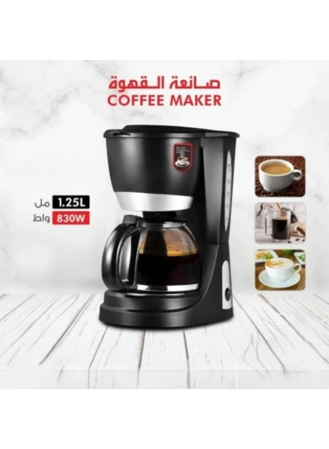 Drip Coffee Maker - Glass Carafe Permanent Filter