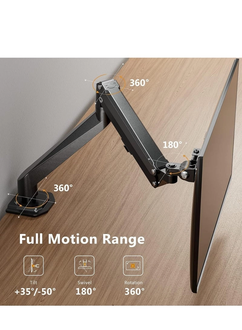 Single Monitor Arm - Single 13-32 Inch VESA 75x75/100x100mm