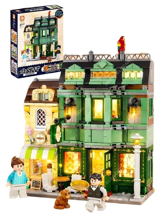 Elecart Dining Room Building Blocks Set - 4 character figures 717 pcs