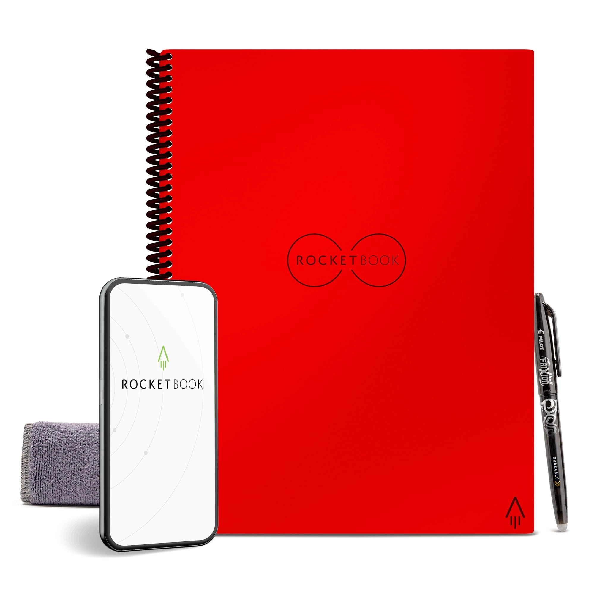 Rocket Innovations, Inc Smart REUsable Notebook Letter Spiral - Dotted 240 Pages